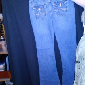 2 pair girls jeans